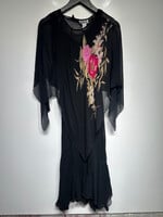 Robbie Bee Floral Shawl Dress Set L