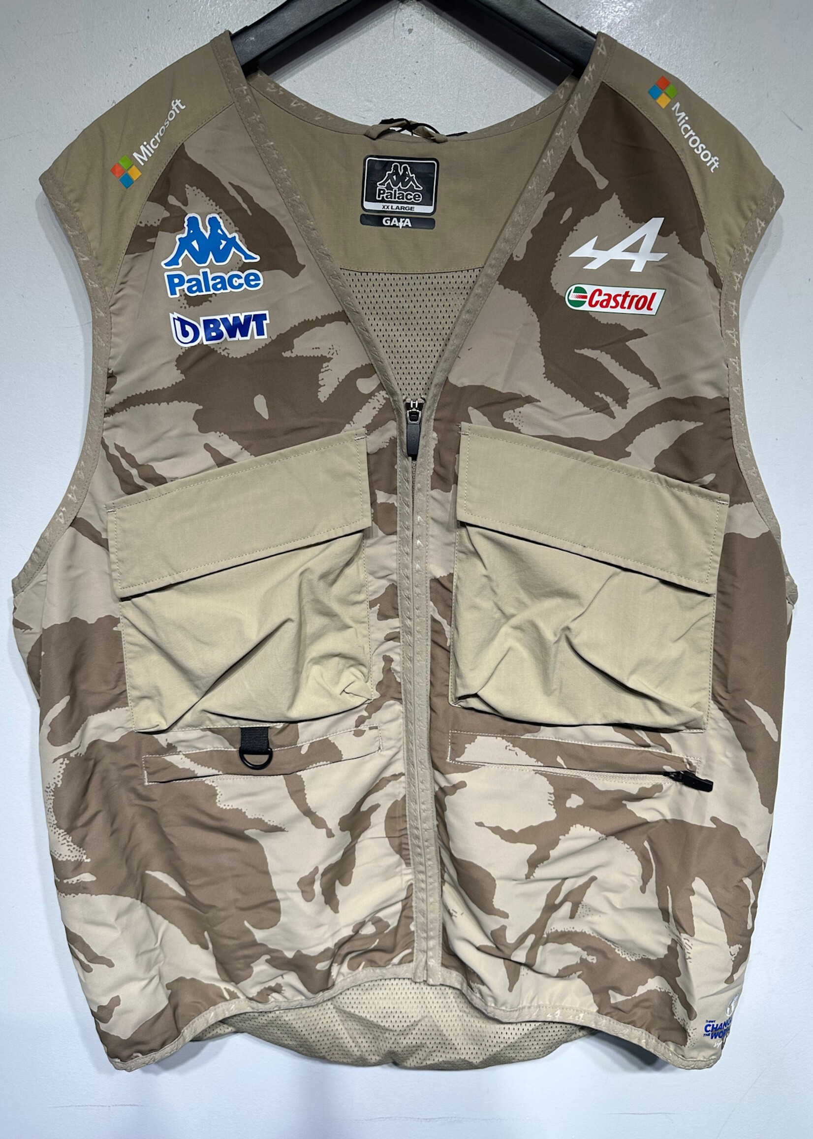 NWT Palace x Kappa Camo Vest XXL