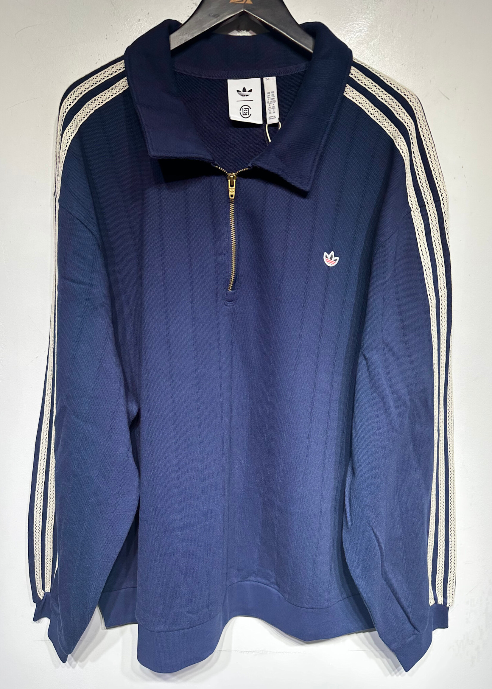 NWT Adidas x Clot Navy 1/4 Zip Track Jacket XXL
