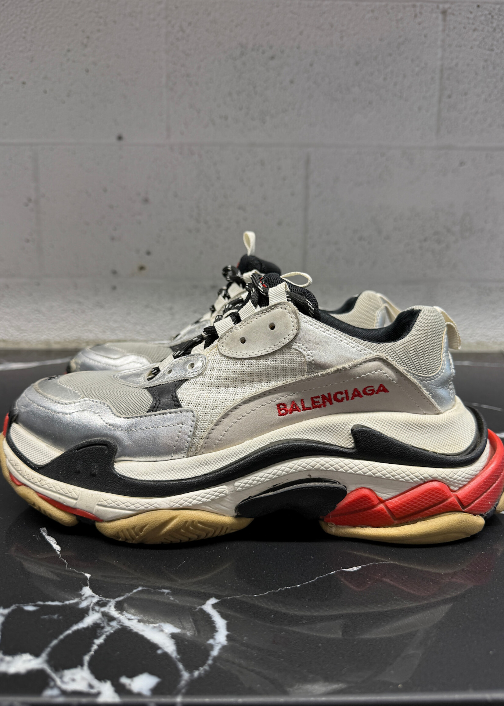 Balenciaga Triple S Silver Black 39/8.5 AS IS