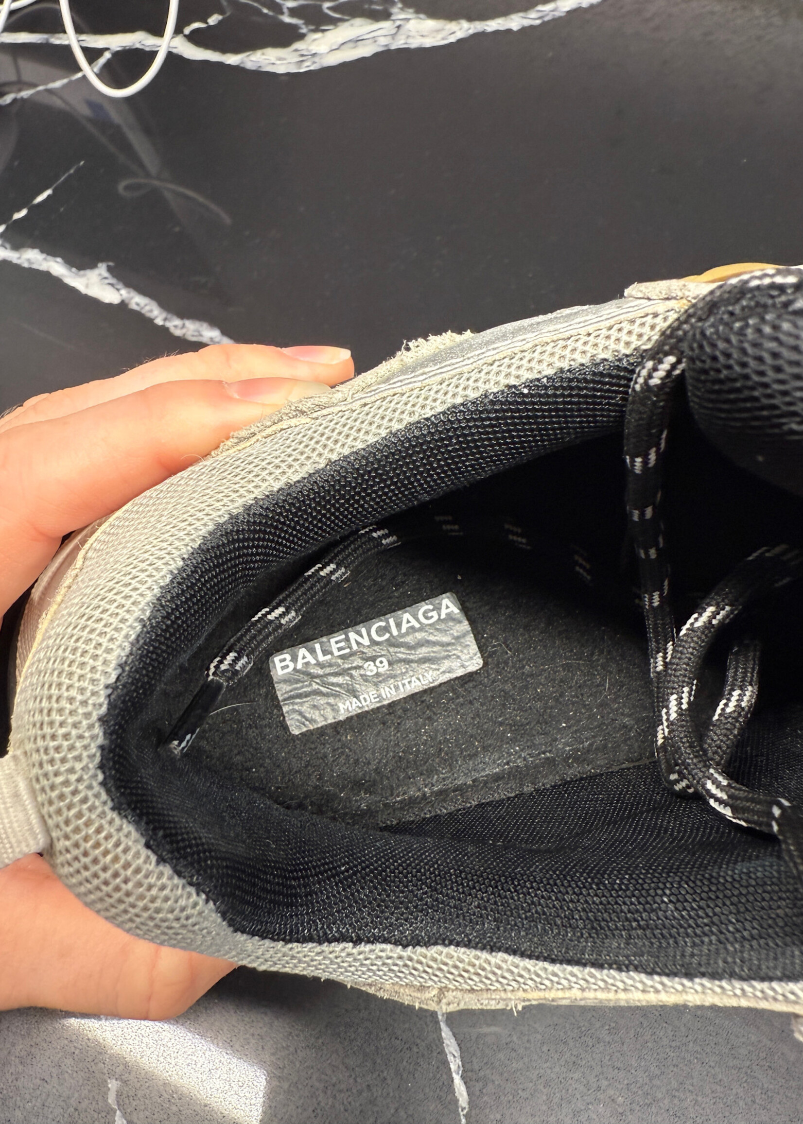Balenciaga Triple S Silver Black 39/8.5 AS IS