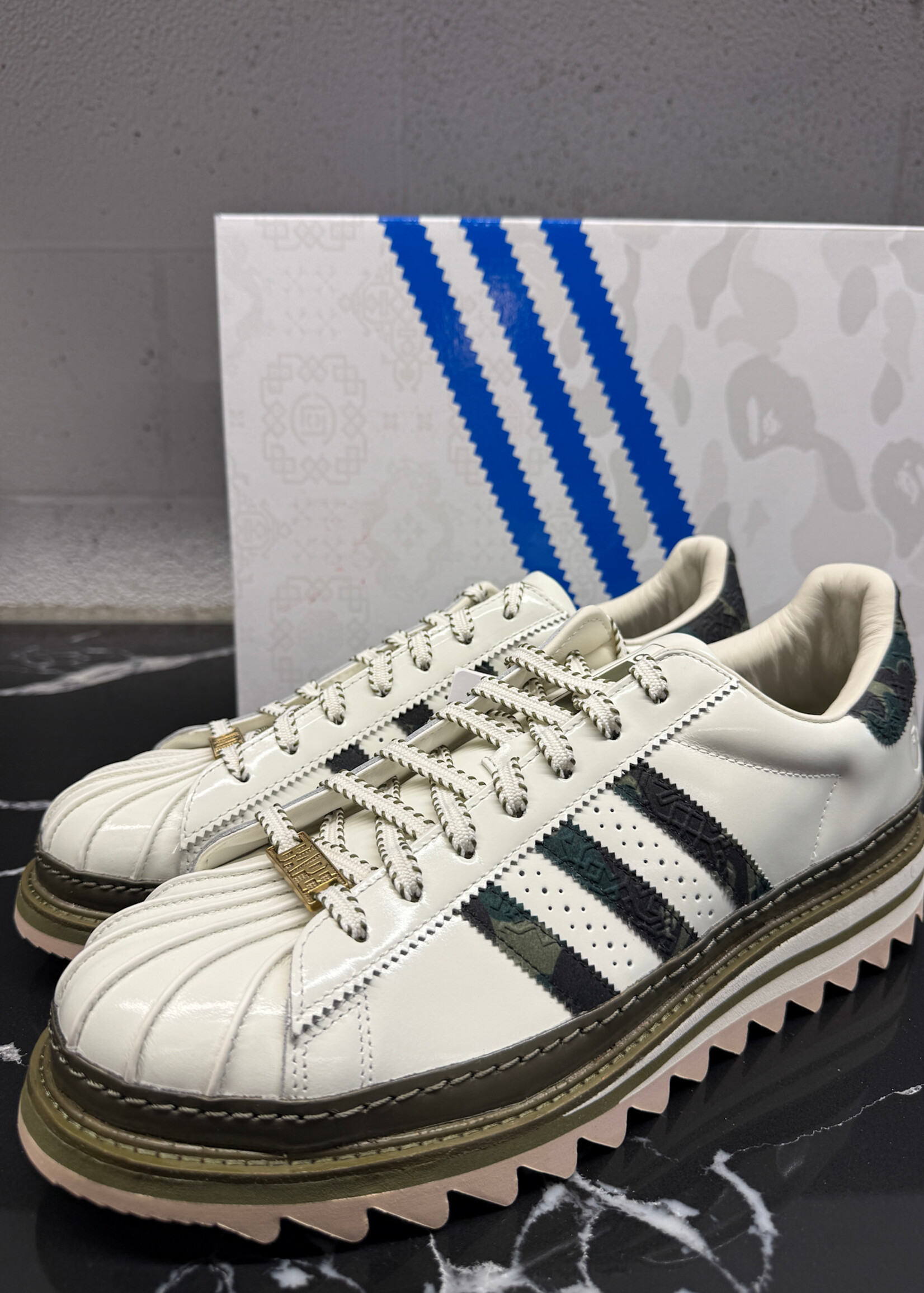 Adidas x Clot x Bape Superstar by Edison Chen 12.5