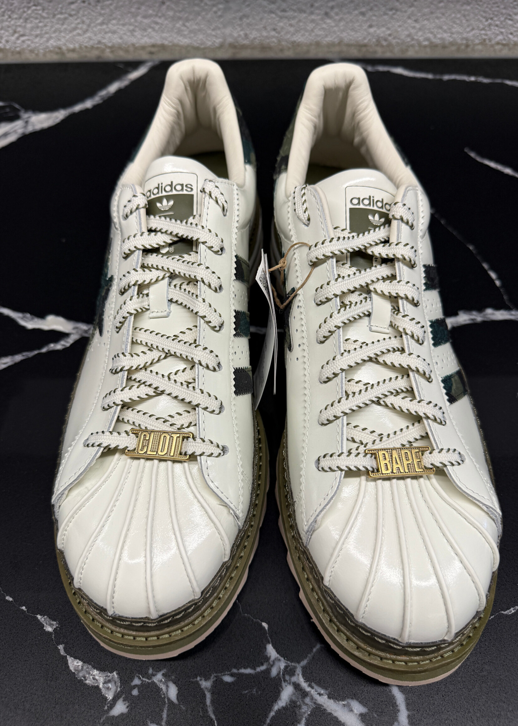 Adidas x Clot x Bape Superstar by Edison Chen 12.5