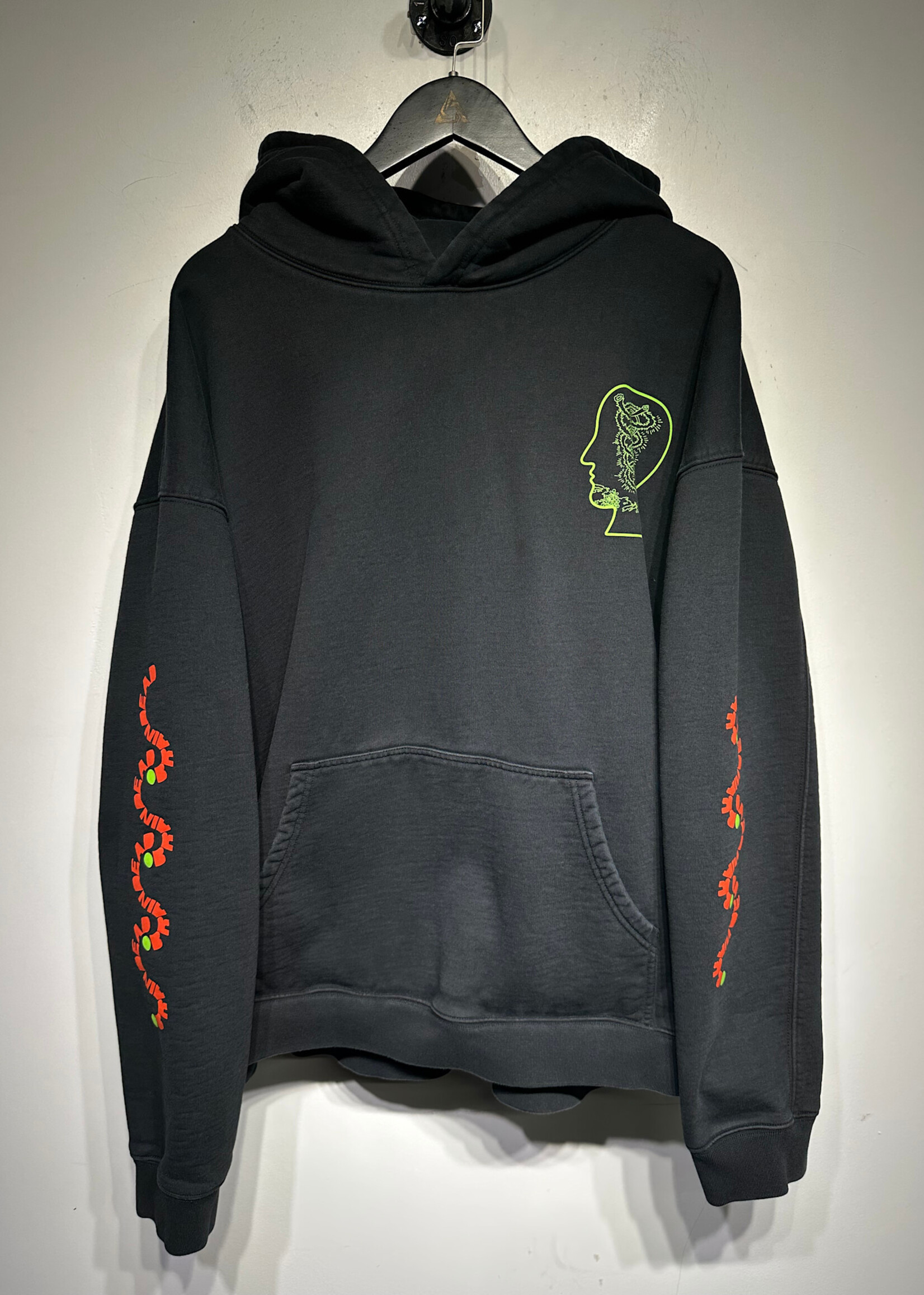 Brain Dead Black Snake Sleeve Hoodie XXL
