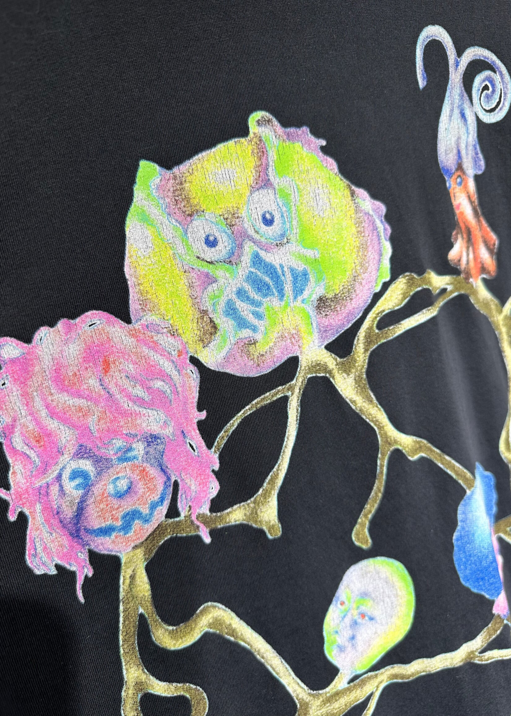 Brain Dead Black Character Organism Tee XXL As Is