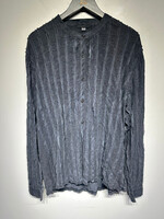 John Varvatos NWT Black Raw Hem Detail BU L