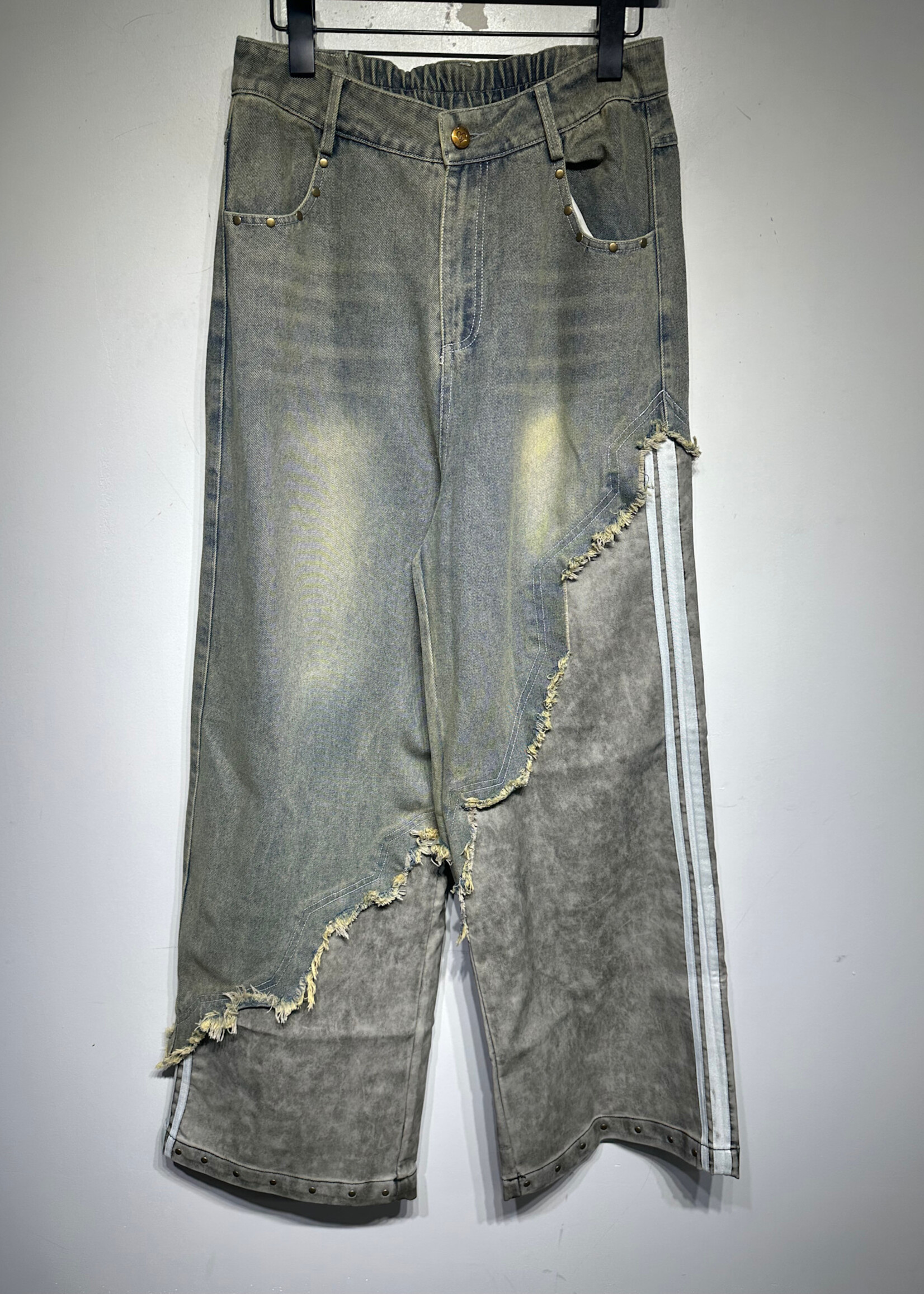 Aelfric Eden Mud Wash Faux Leather Jeans Unisex 30