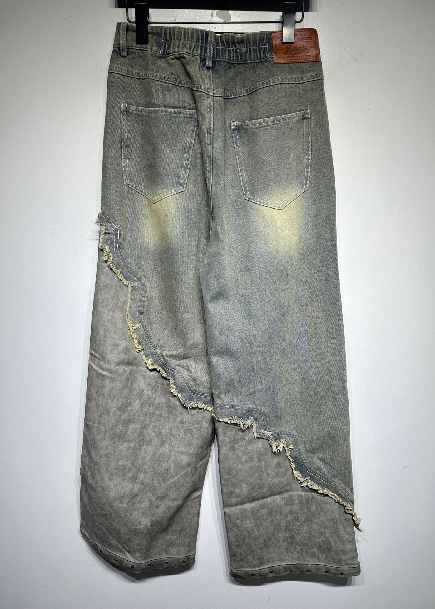 Aelfric Eden Mud Wash Faux Leather Jeans Unisex 30