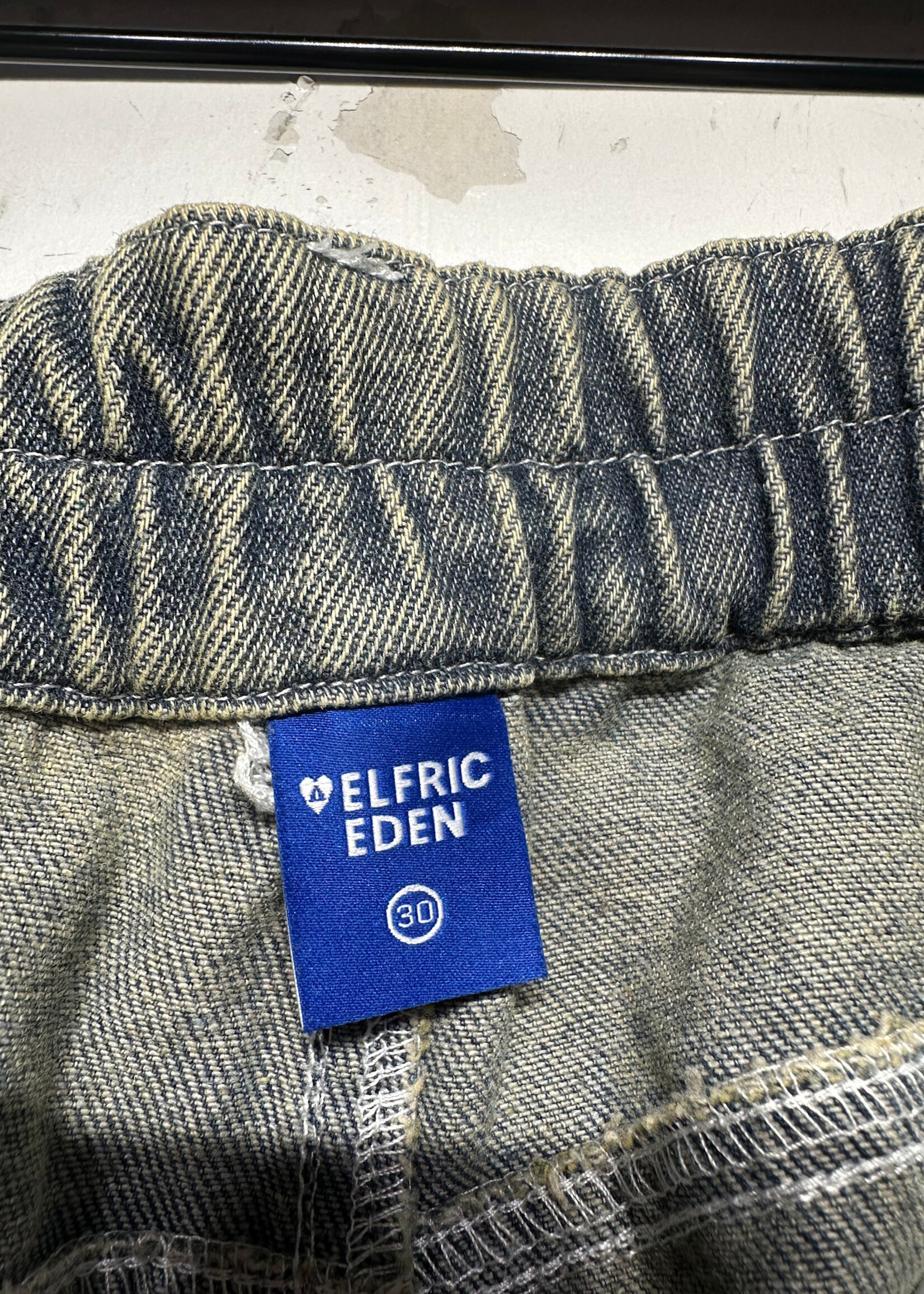 Aelfric Eden Mud Wash Faux Leather Jeans Unisex 30