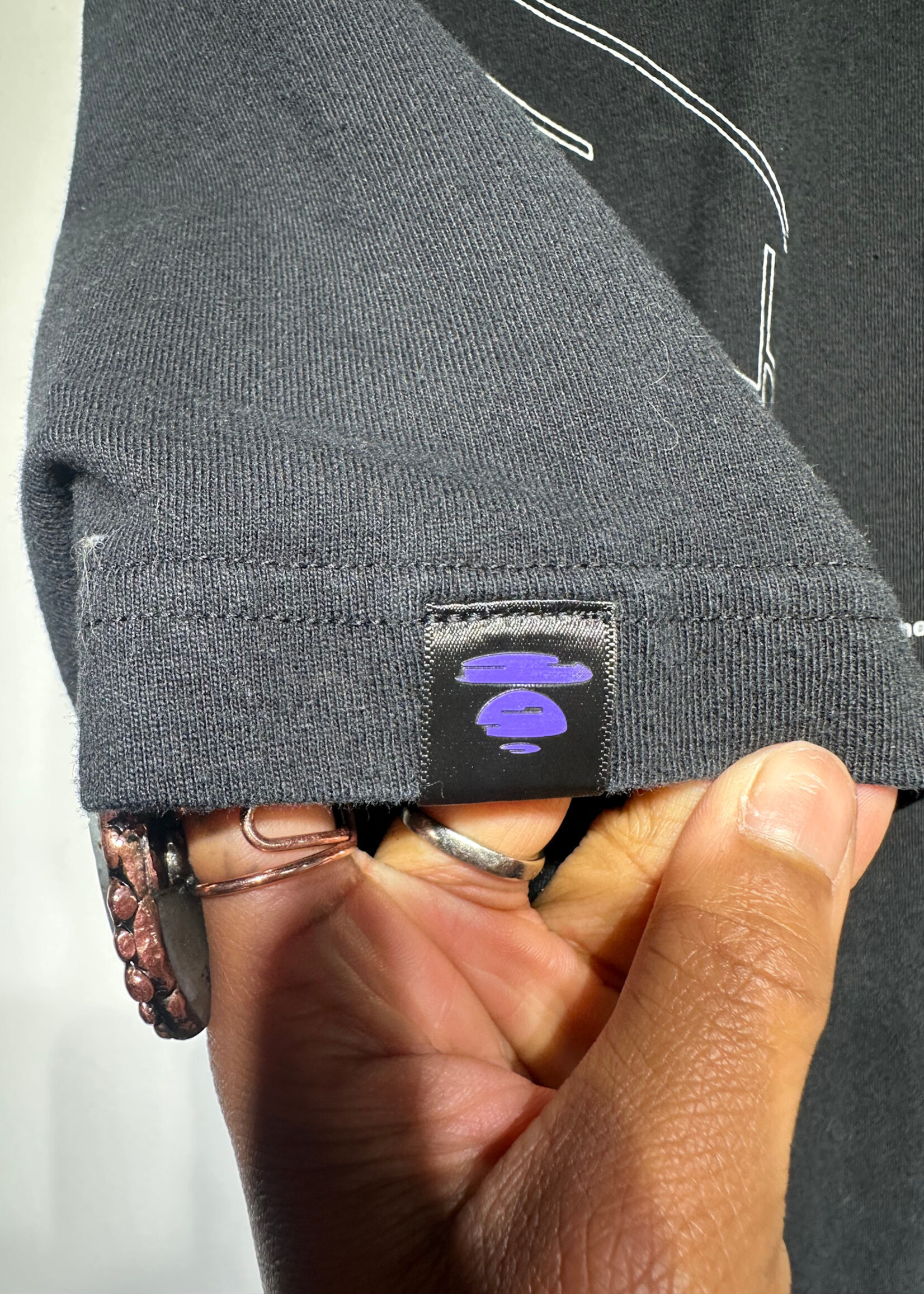 AAPE Team Black Moon Head Tee L