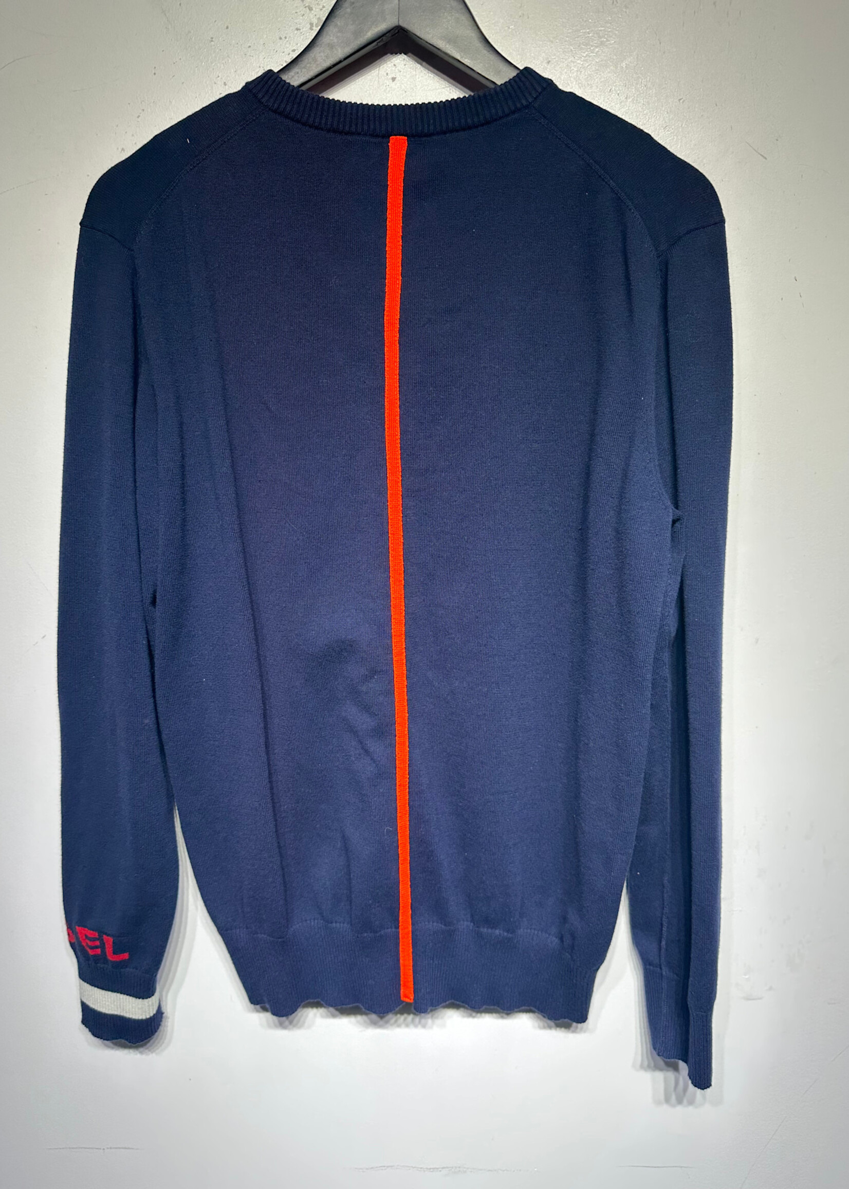 Diesel V Neck Sweater Navy Masc L