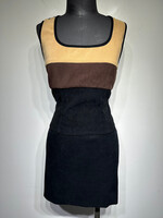 XOXO Black Brown Tank Mini Skirt 27/S