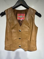 Ms Pioneer Brown  Leather B/U Vest M/L