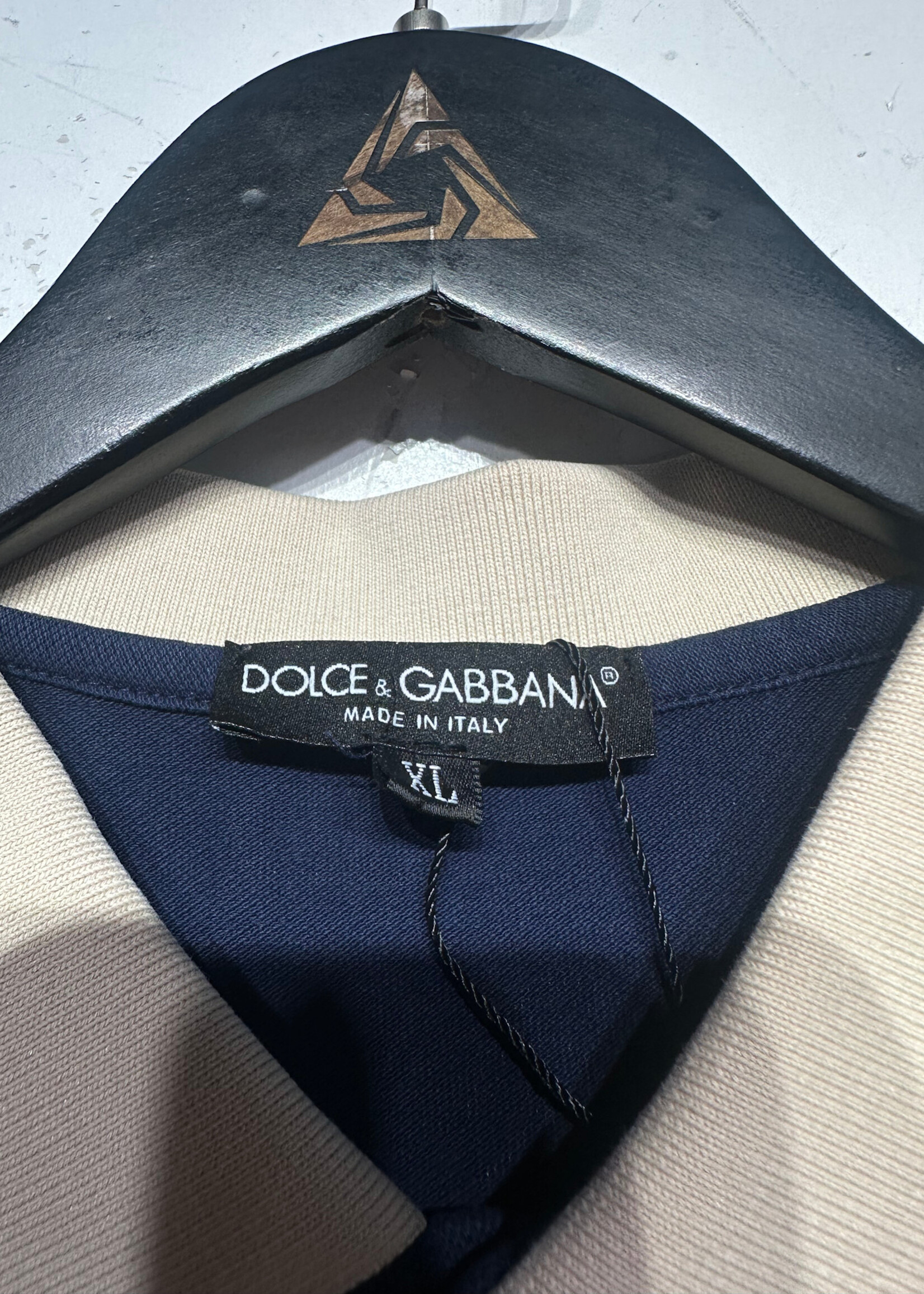 D&G Blue Monogram Polo XL