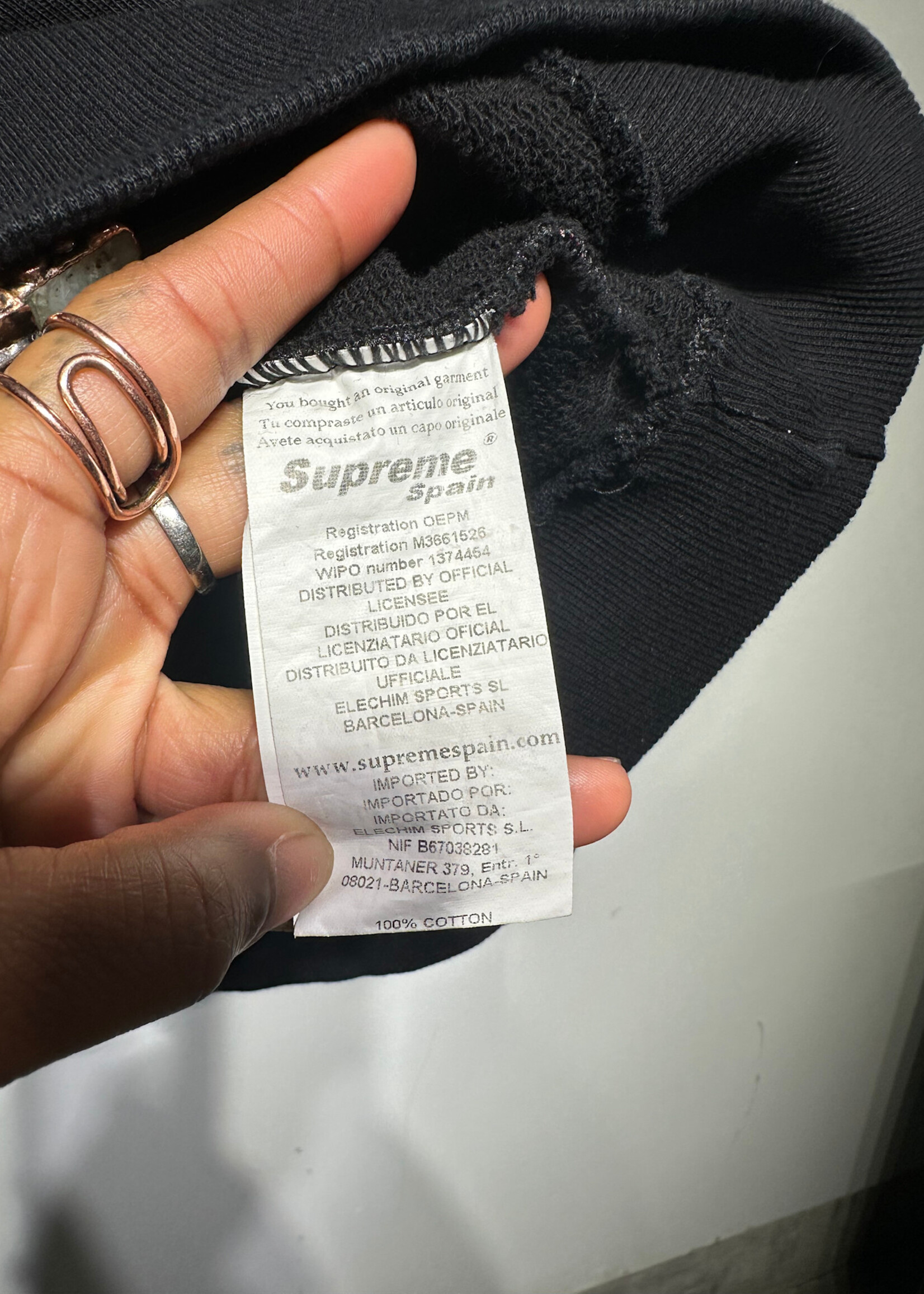 Supreme Colorblock Sleeve Sweater S