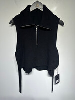 Diesel Black Knit Side Cut Top Fem M