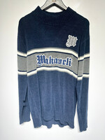 Makaveli Navy Grey Sweater XL As Is