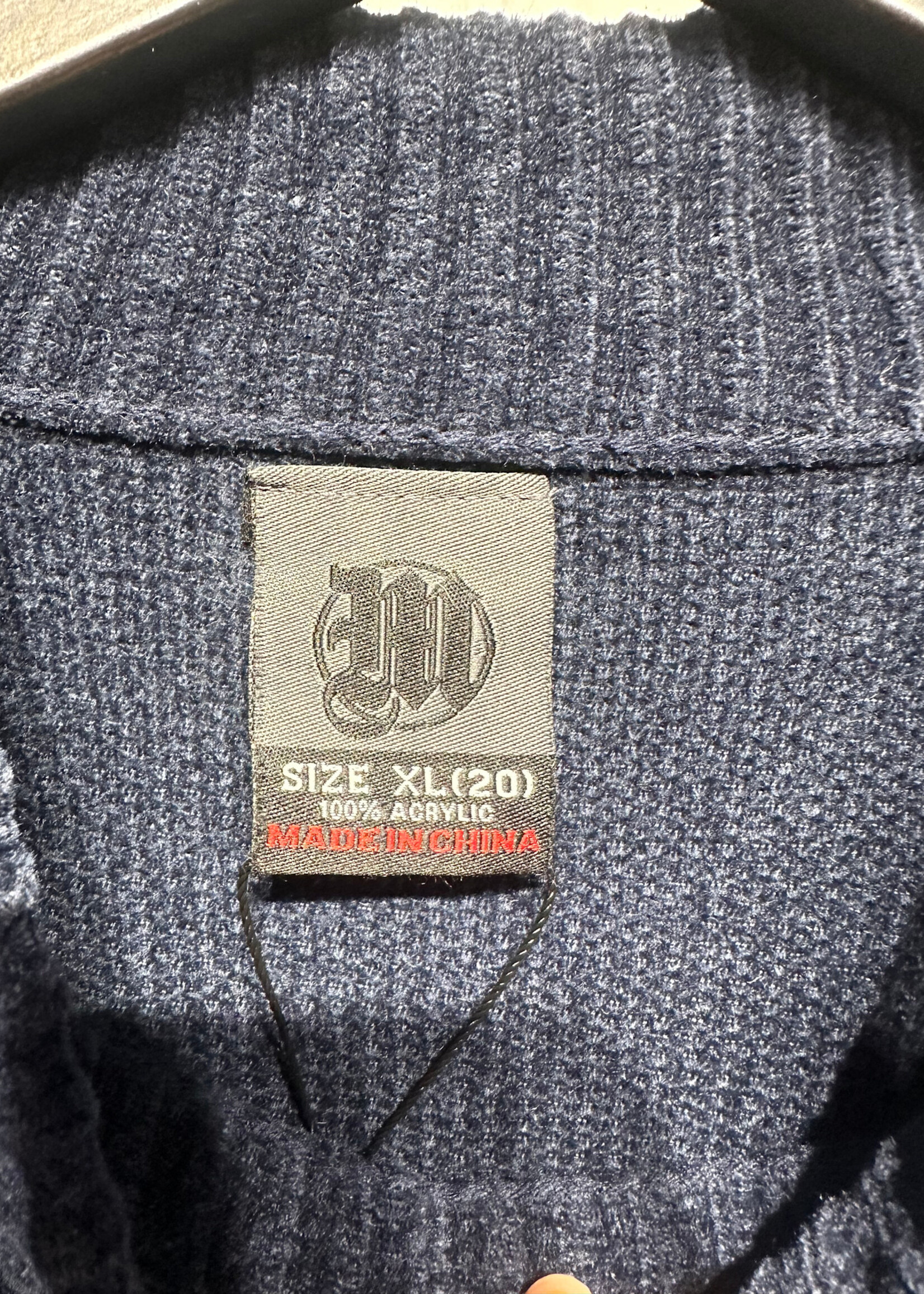 Makaveli Navy Grey Sweater XL As Is