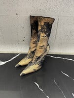 Balenciaga Black Floral Lace Knife Heels 7