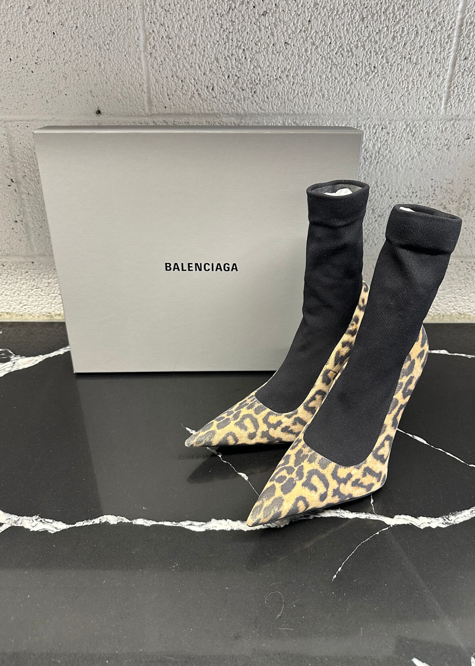 Balenciaga Cheetah Pump Knife Heels 7