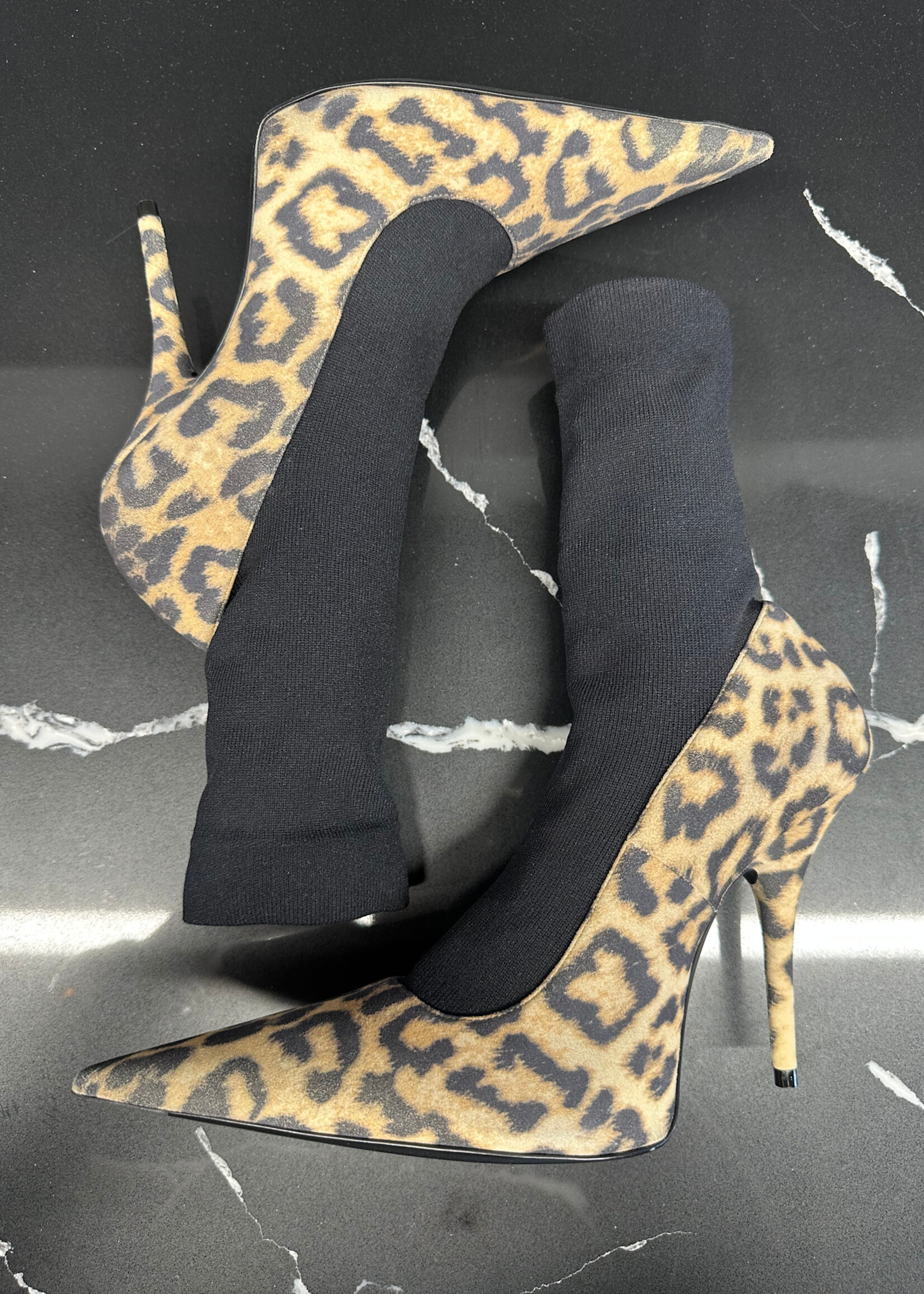 Balenciaga Cheetah Pump Knife Heels 7