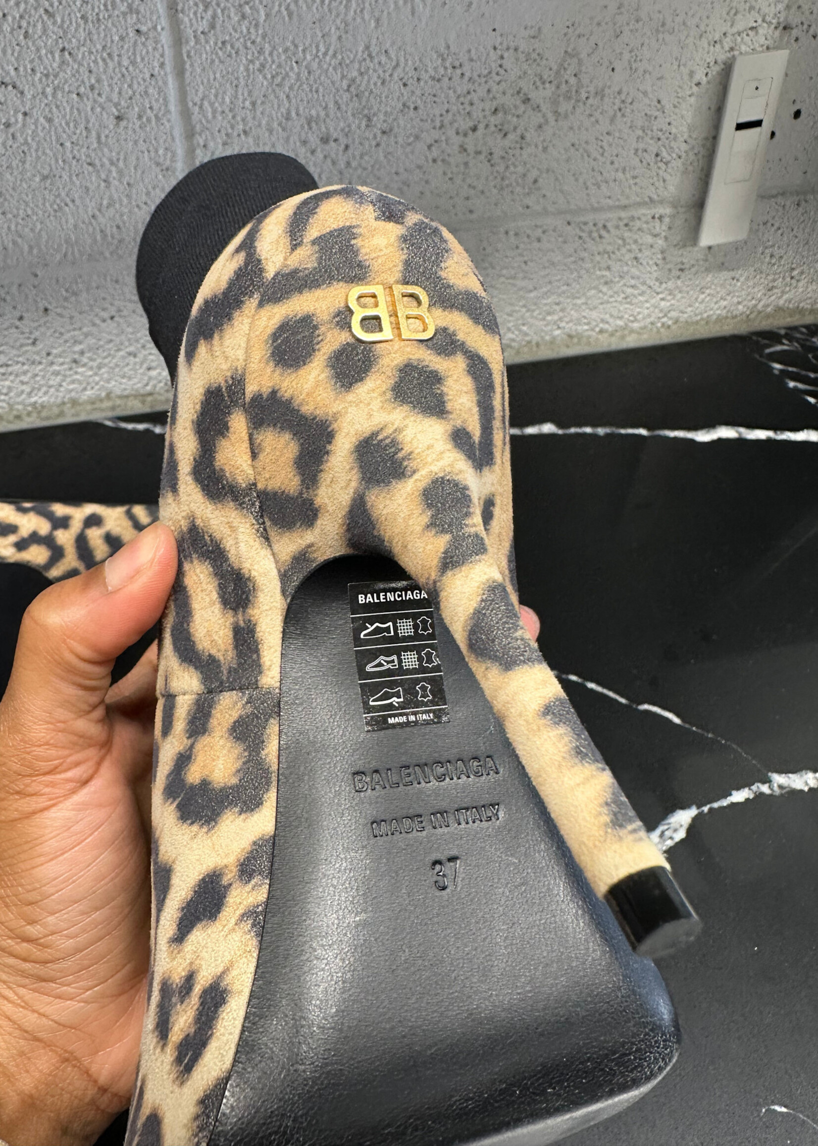 Balenciaga Cheetah Pump Knife Heels 7