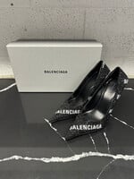 Balenciaga Black Rhinestone Knife Heels 7.5