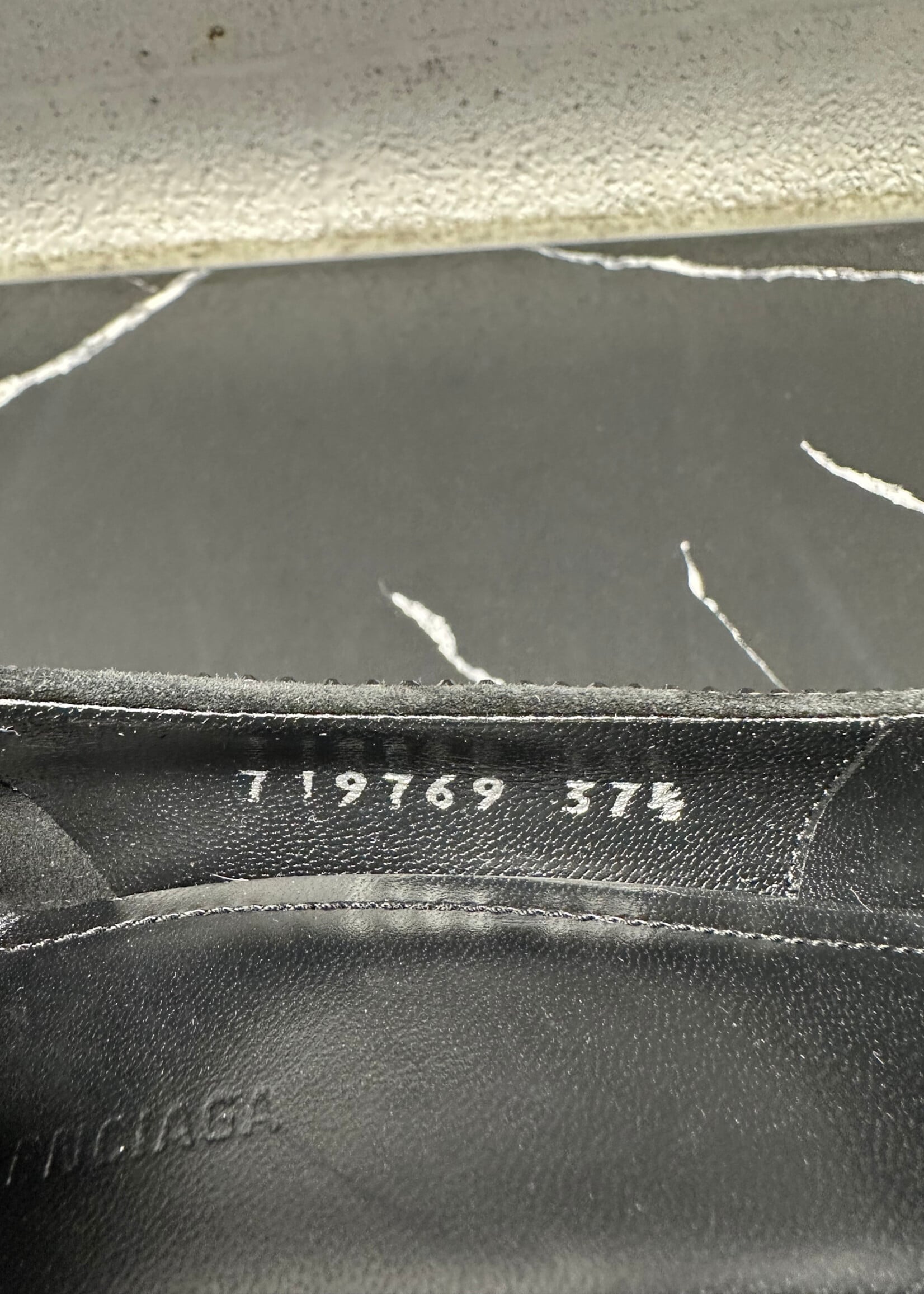Balenciaga Black Rhinestone Knife Heels 7.5