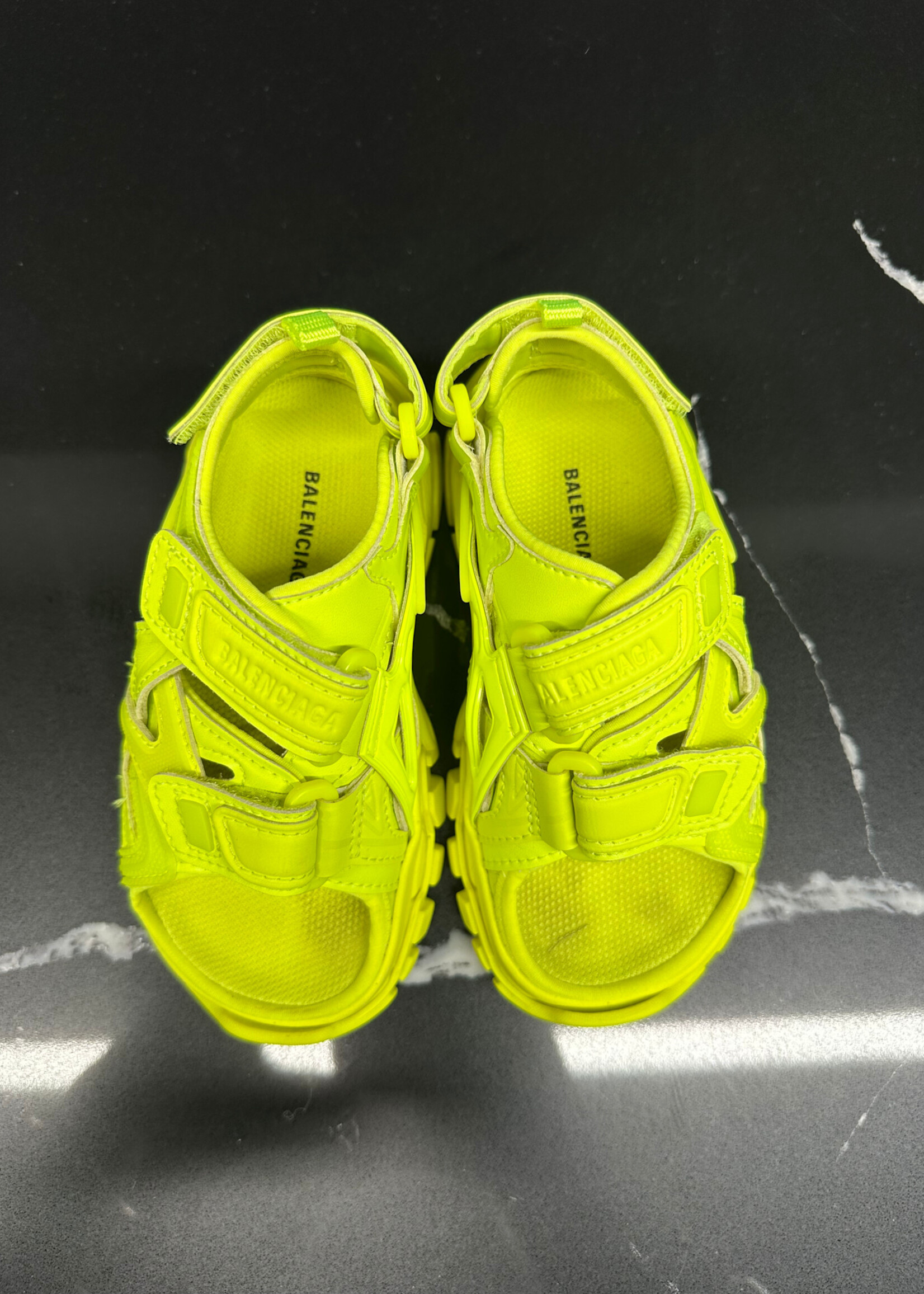 Balenciaga Yellow Track Sandals 9.5cc