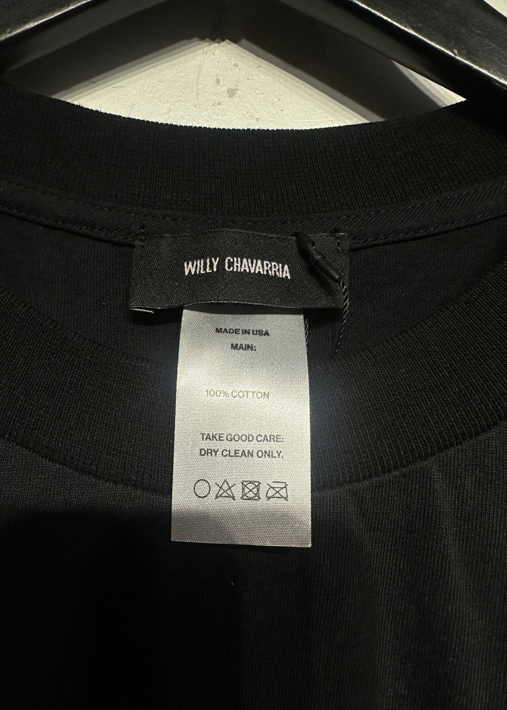 Willy Chavarria Script Logo Oversized Tee XL
