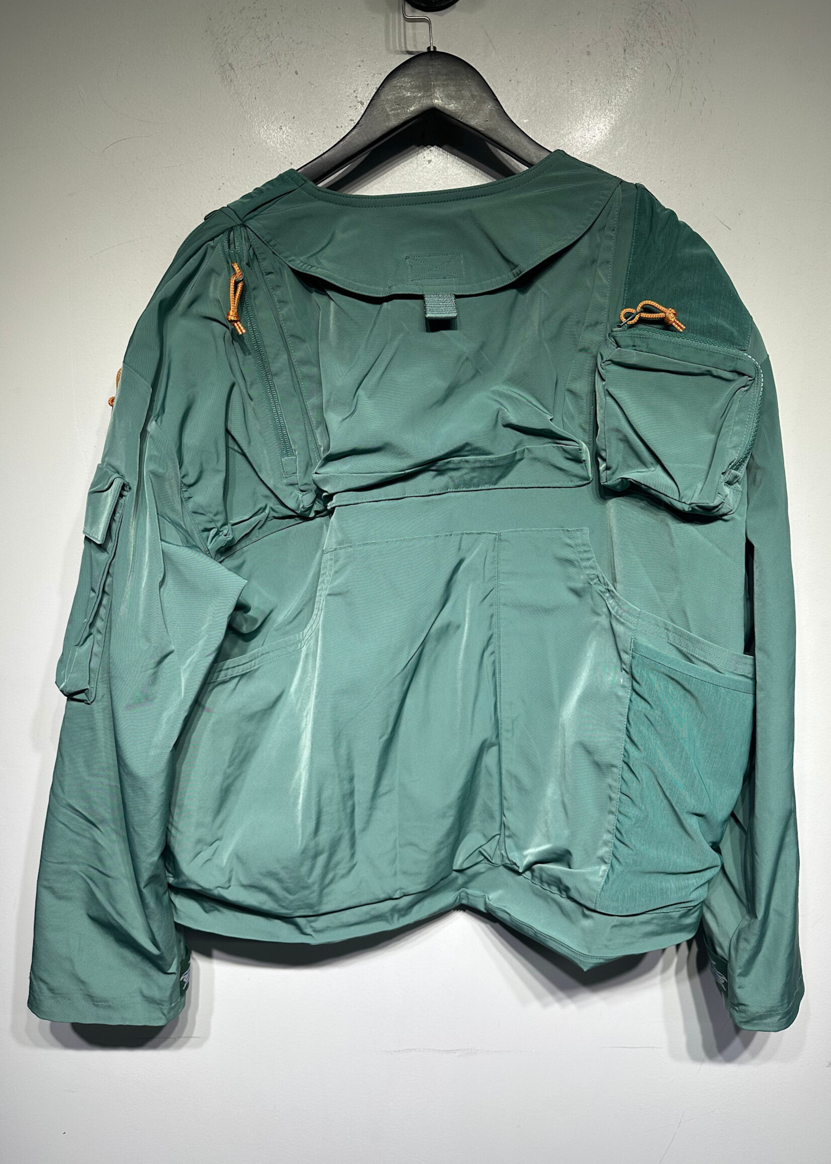 Nike Green Multi Cargo Pocket Zip Vest Masc M