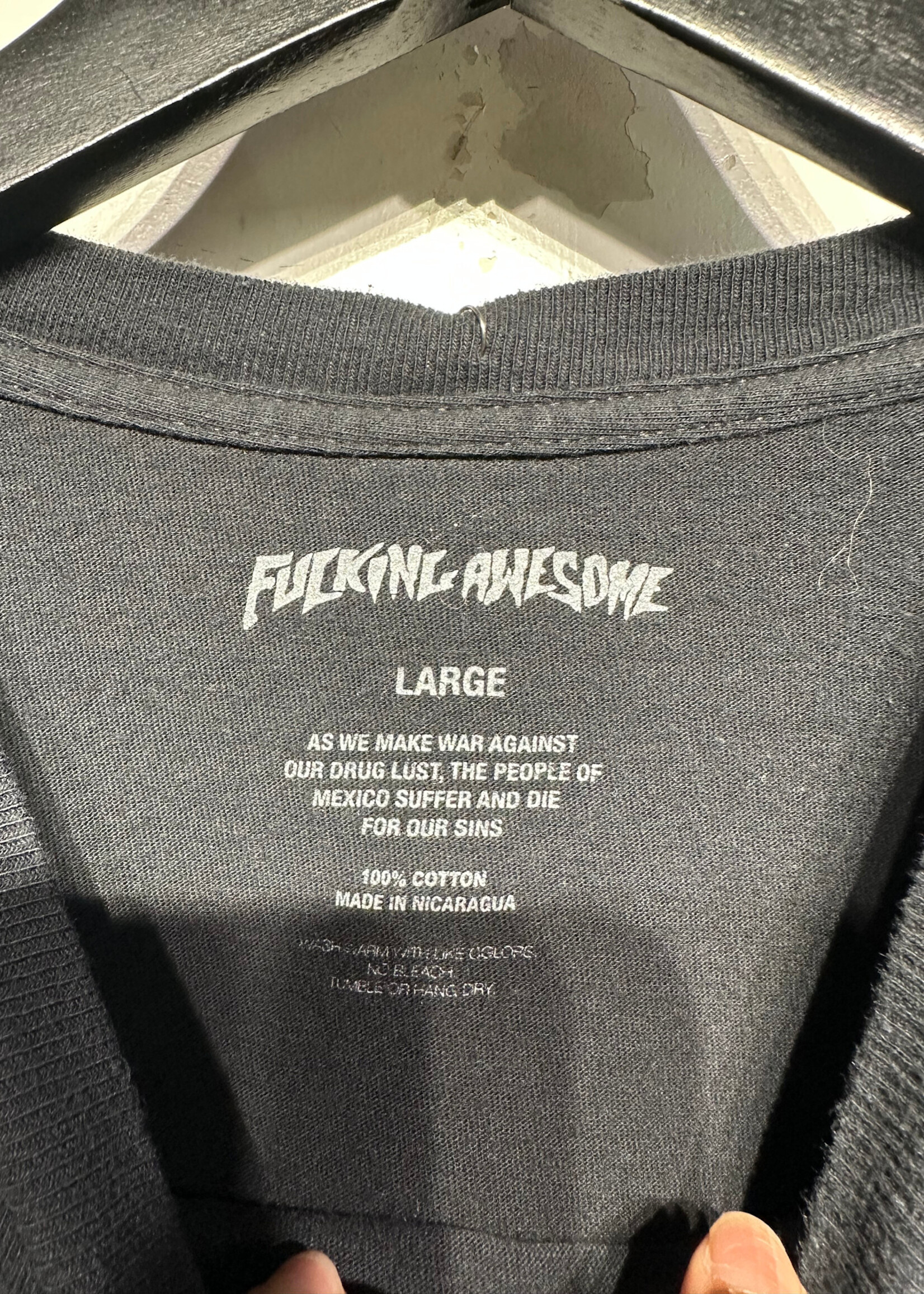 Fucking Awesome Statue Graphic Black LS L
