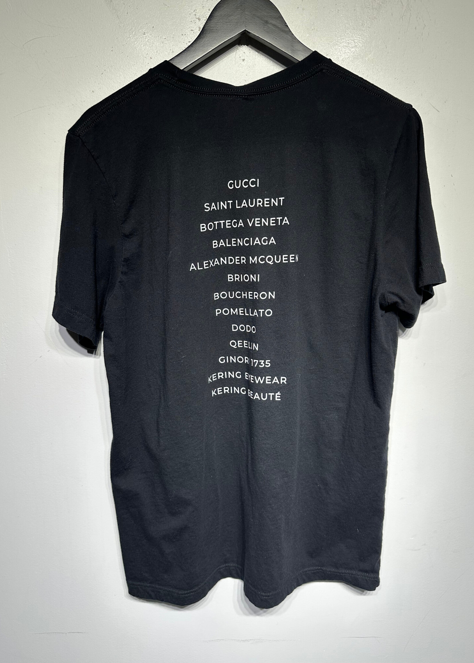 Kering Black High Fashion Logo Tee M