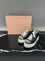 Miu Miu Crystal Toe Cap Platform Sneakers 35.5/5.5