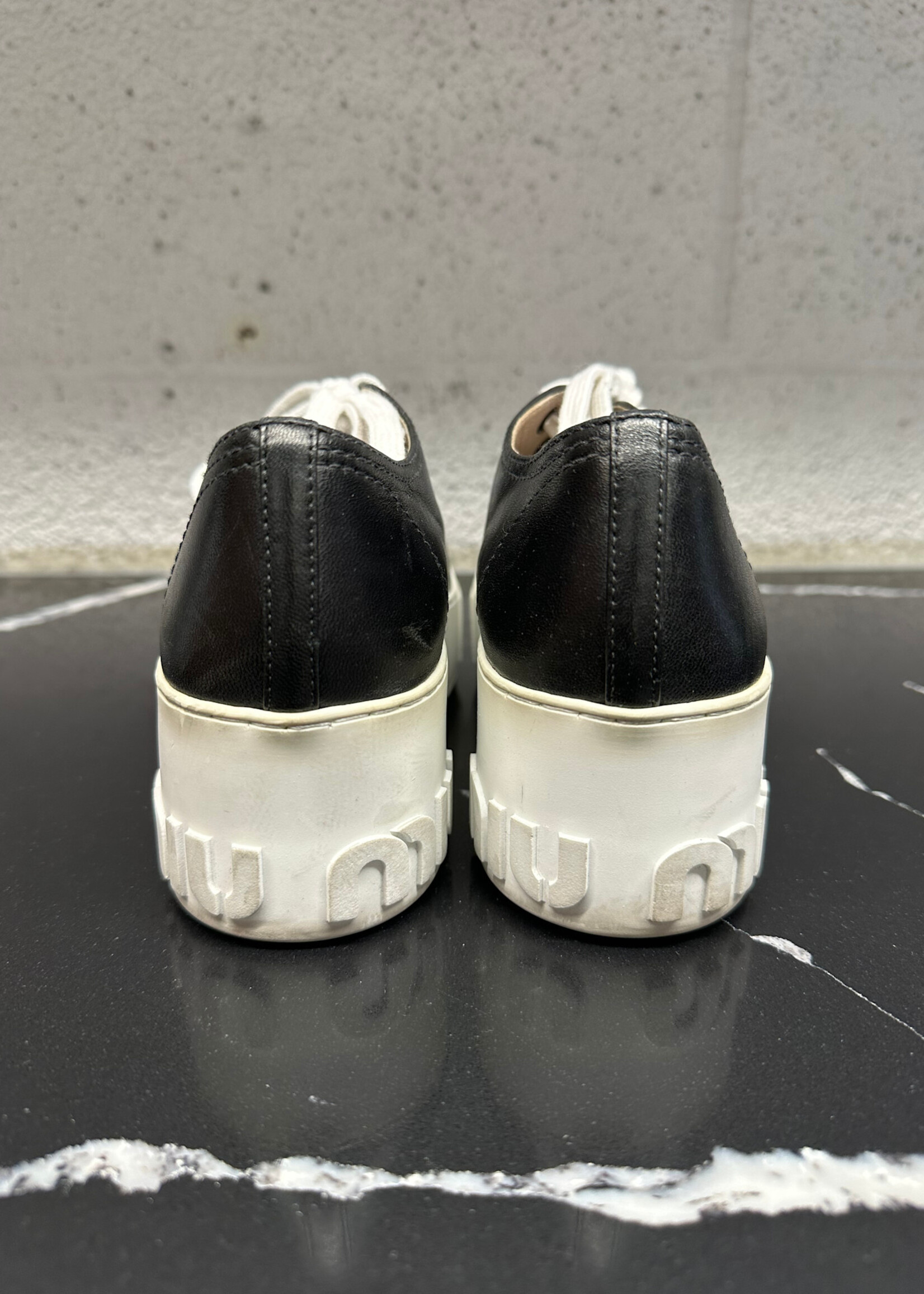 Miu Miu Crystal Toe Cap Platform Sneakers 35.5/5.5