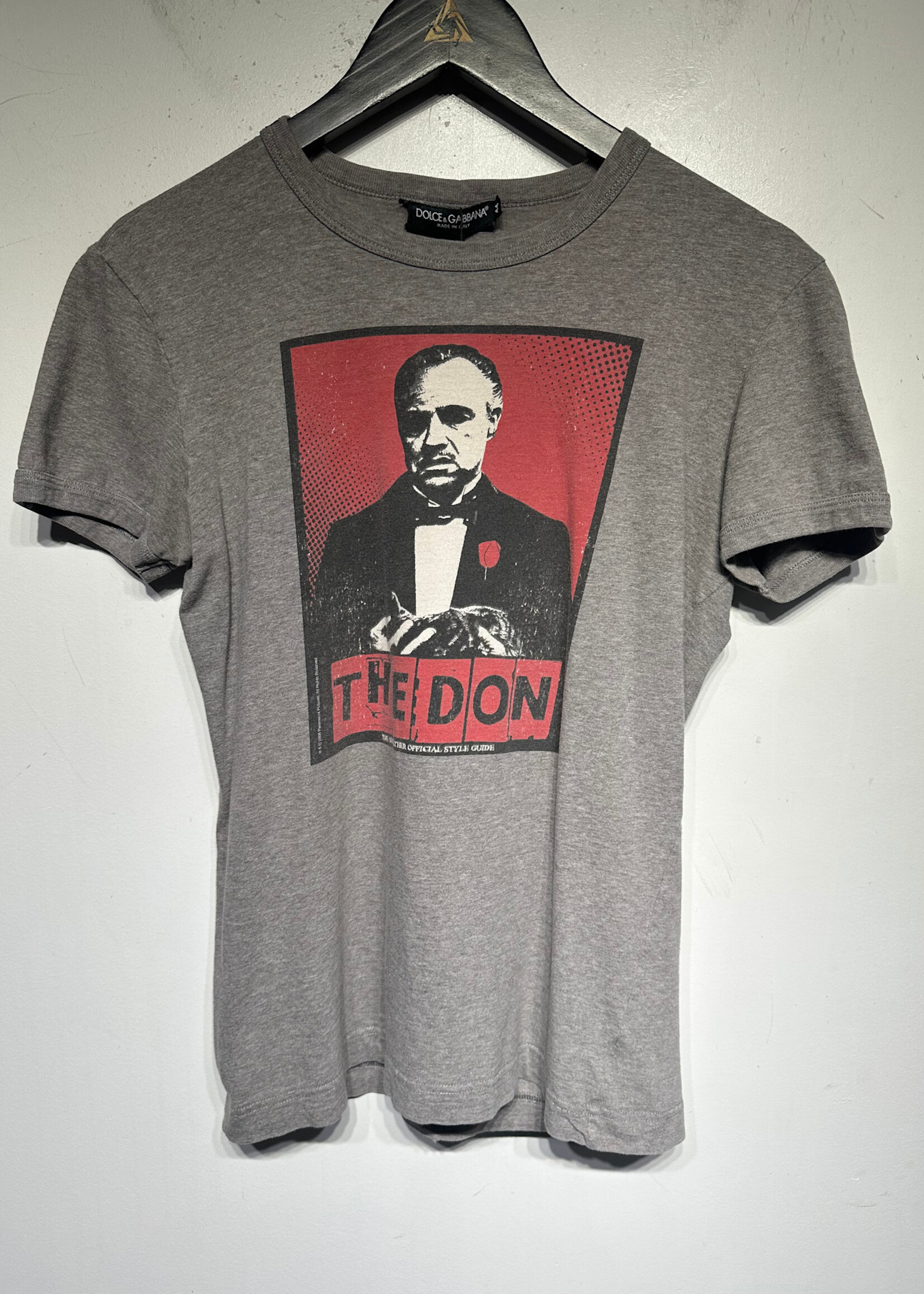 D&G The Don Godfather Grey Tee S