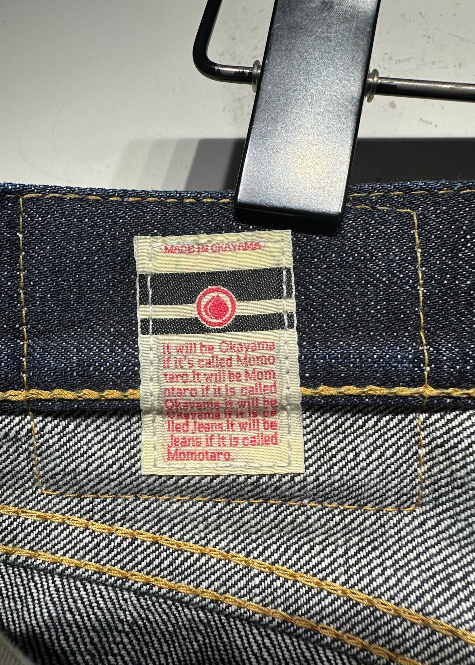 Momotaro 306 Pink Selvedge Indigo Wash Denim 32