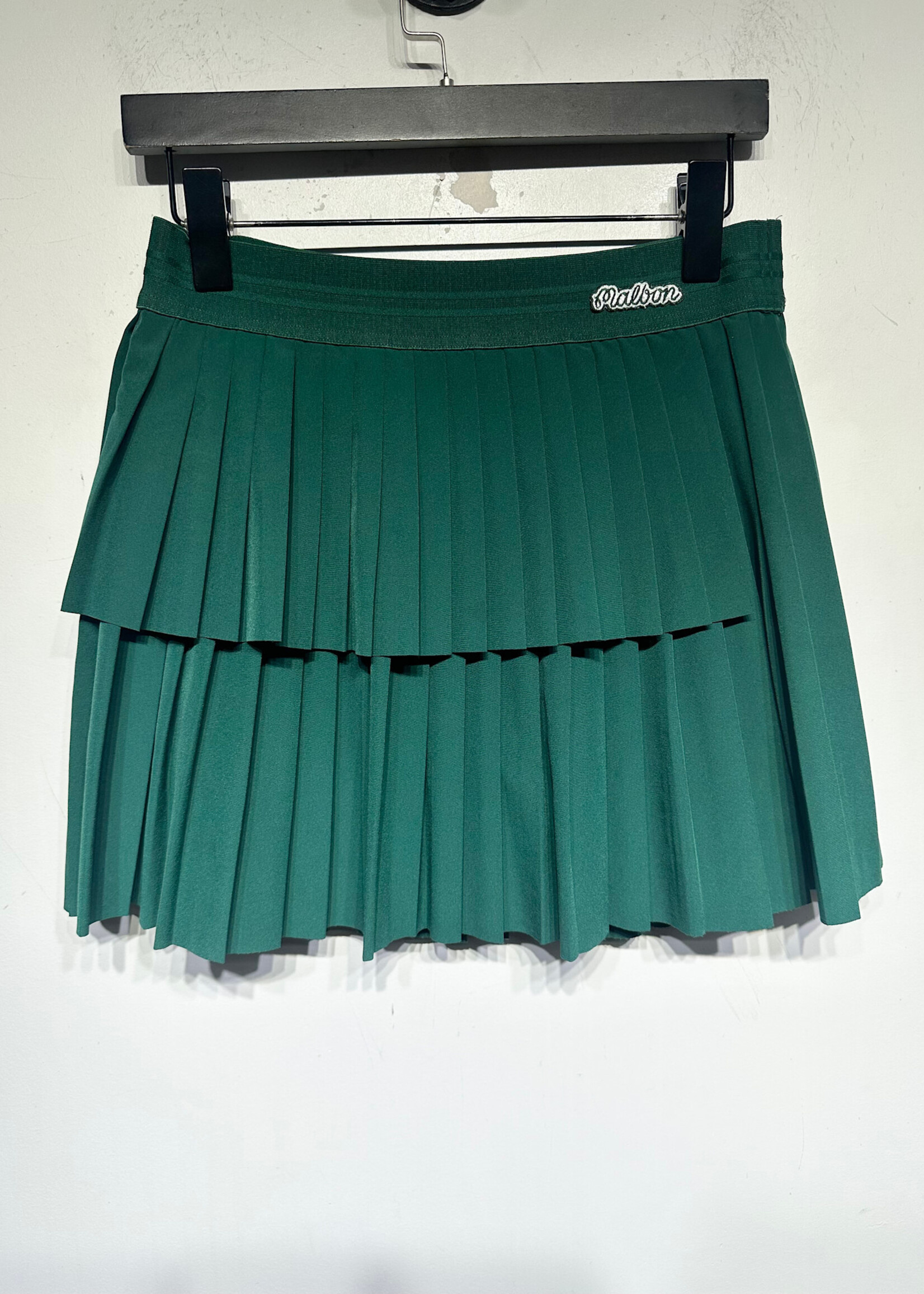 Malbon Green Tiered Pleated Skirt 26