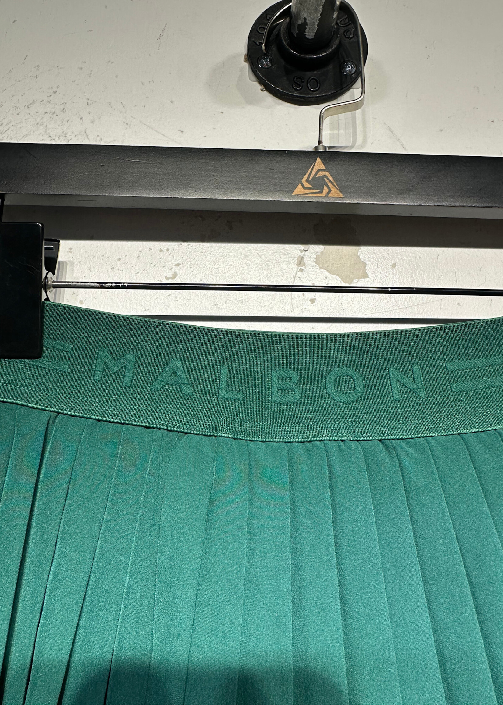 Malbon Green Tiered Pleated Skirt 26