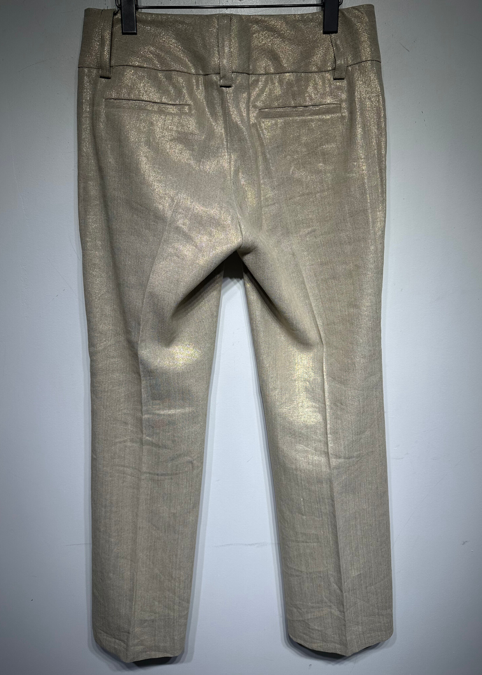 Alice + Olivia Gold Linen Trousers 30