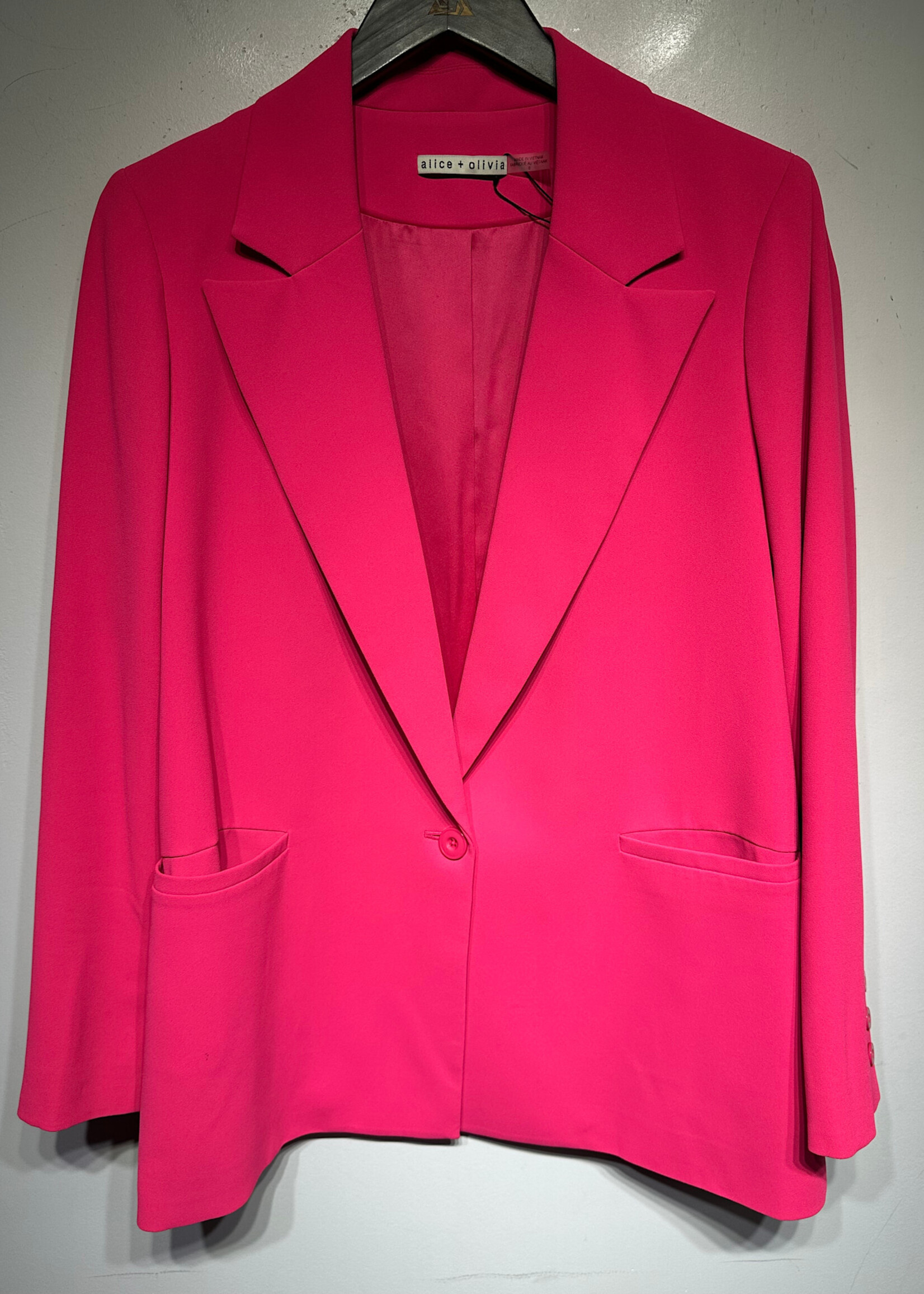 Alice + Olivia Pink 2 PC  Blazer Pant Set M/30