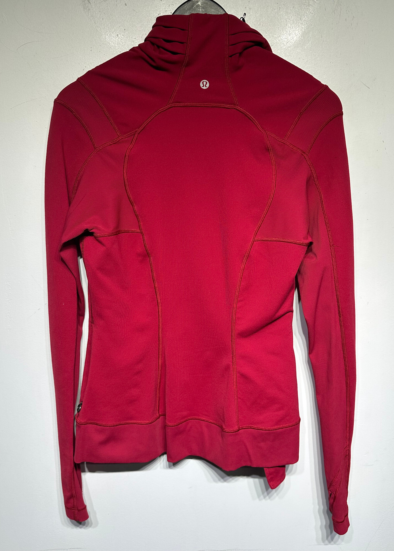 Lululemon Red Asymmetrical LS Workout Jacket M
