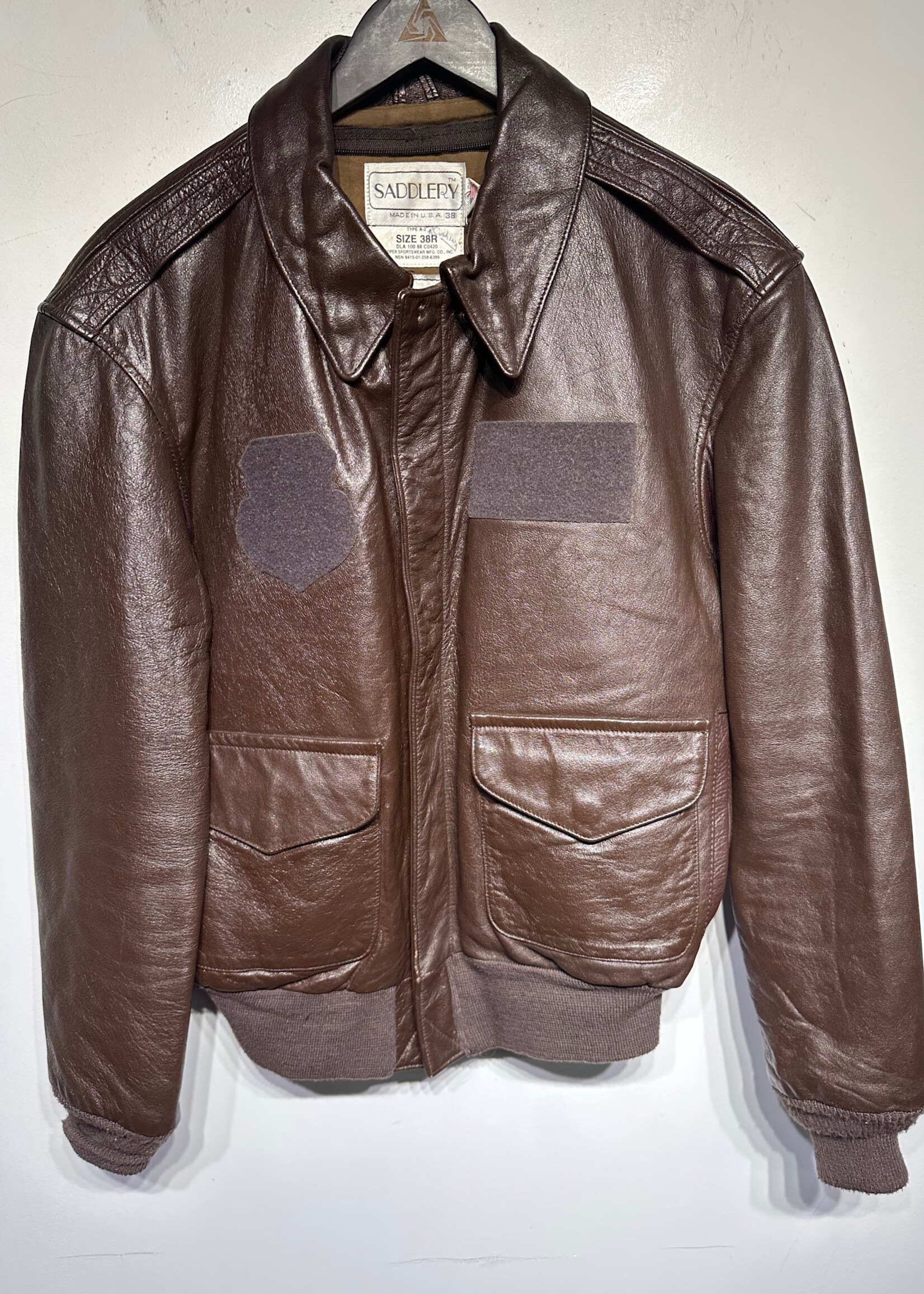 Saddlery Brown G-2 Leather Jacket Masc S