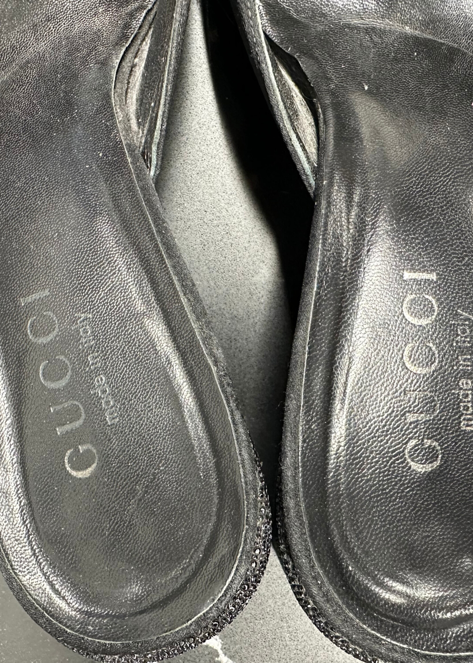 Gucci 2000s Black Pony Hair Mules 9.5