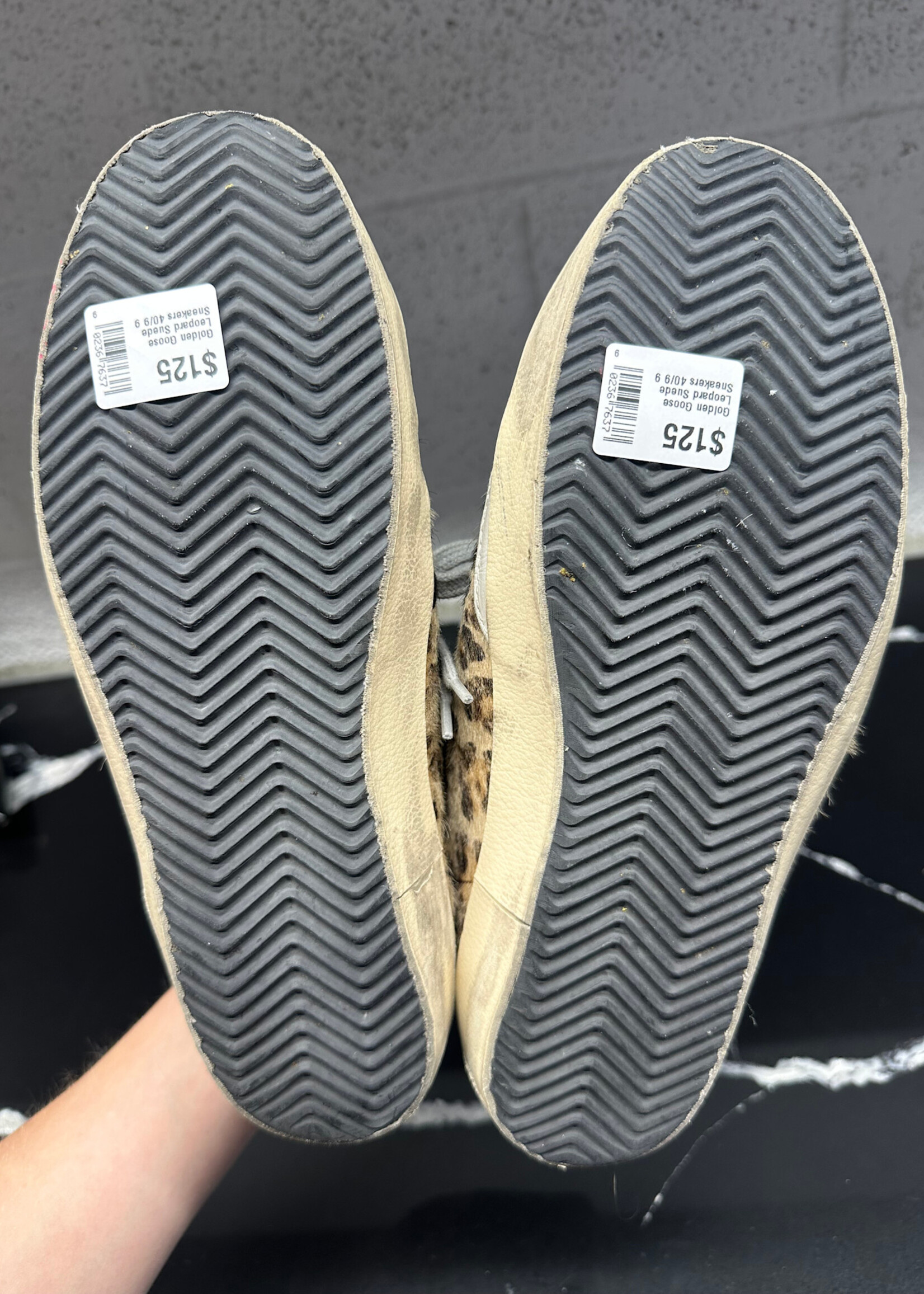 Golden Goose Leopard Suede Sneakers 40/9