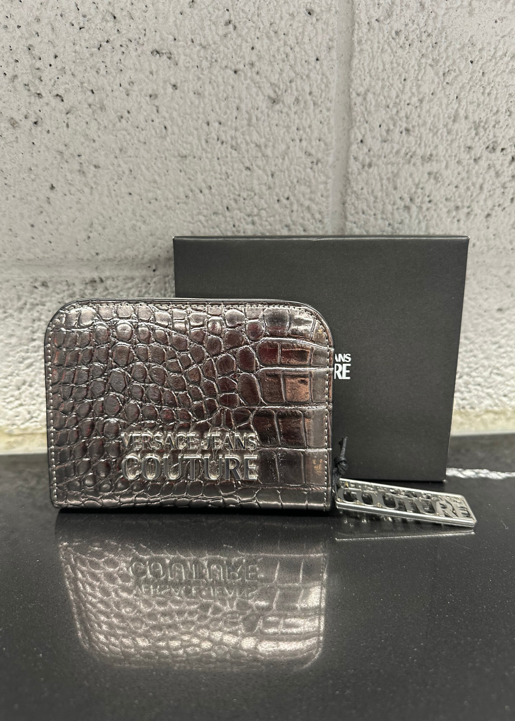 NWT Versace Jeans Couture Silver Wallet