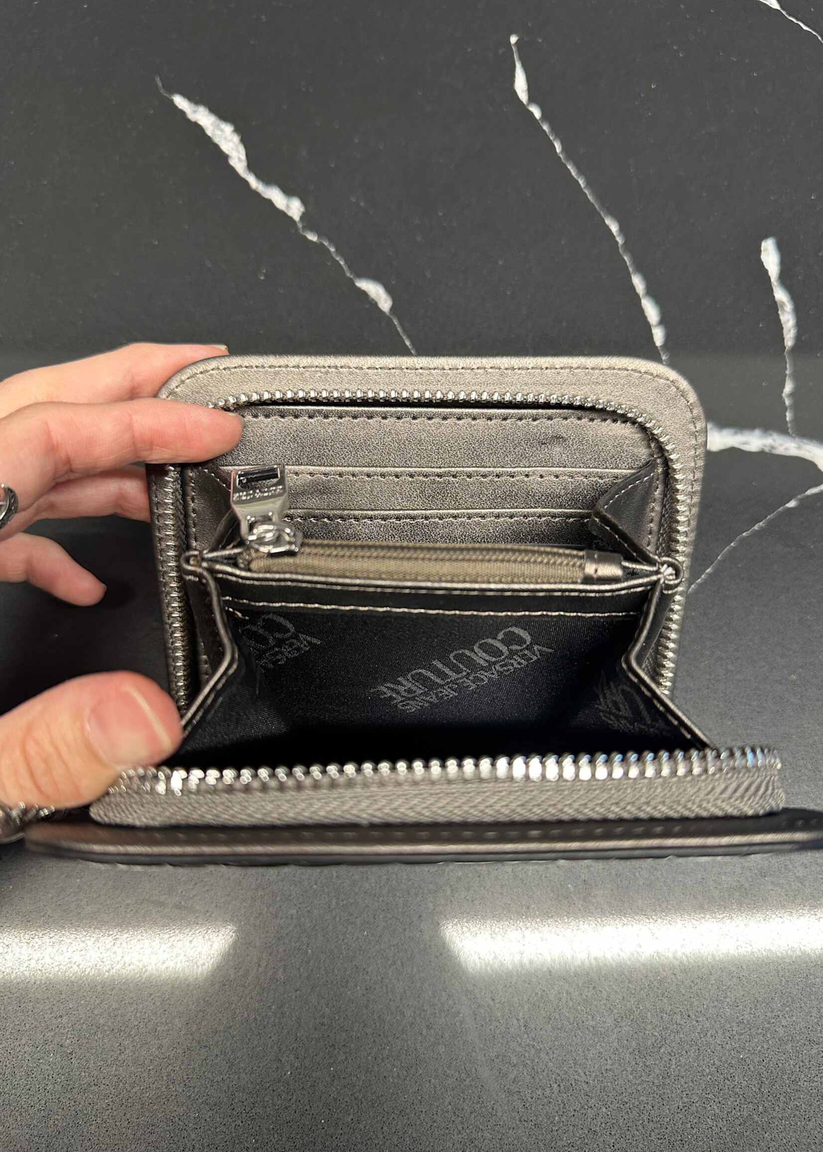 NWT Versace Jeans Couture Silver Wallet
