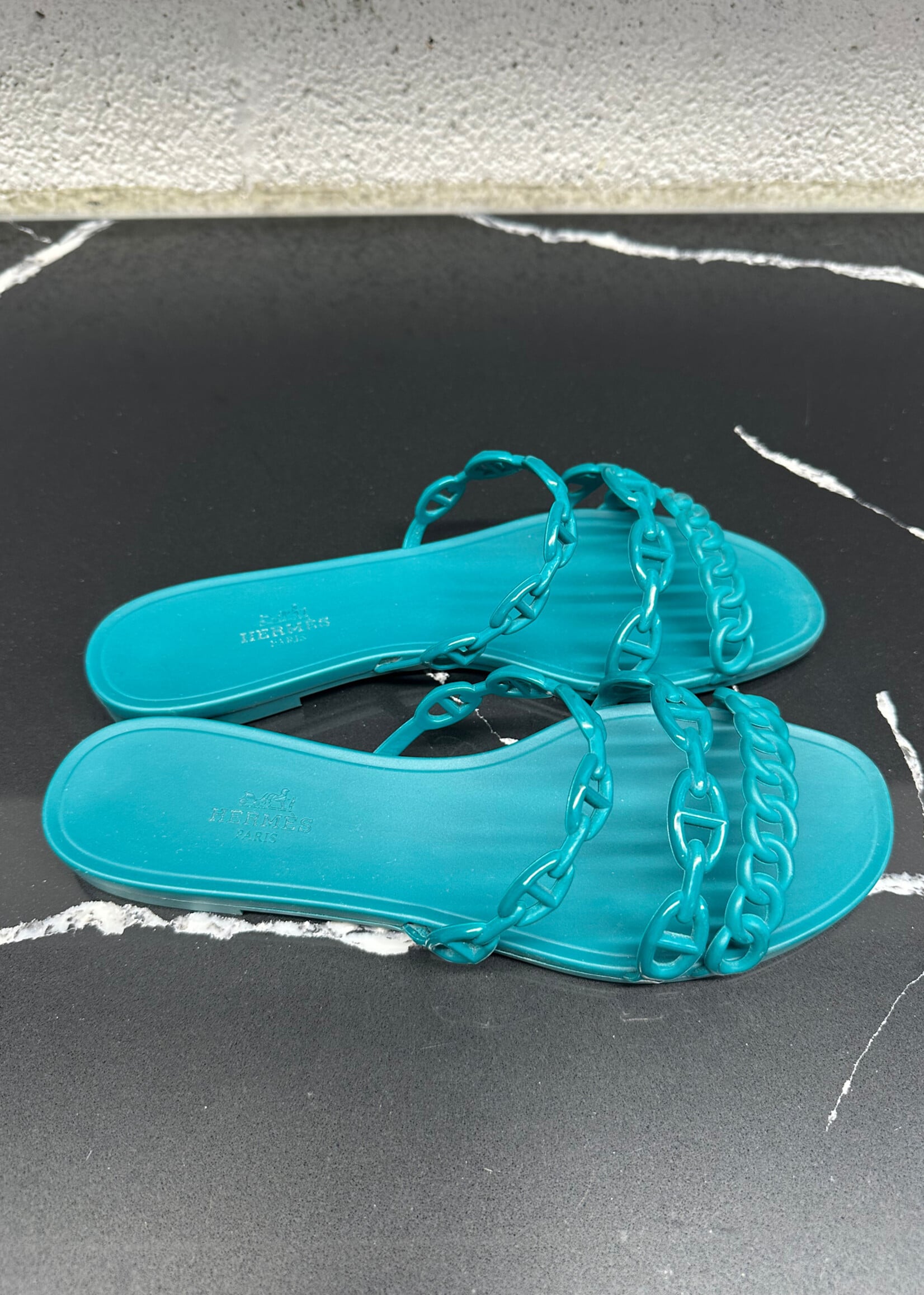 Hermes Rivage Chaine d'Ancre Insignia Slides 38/8