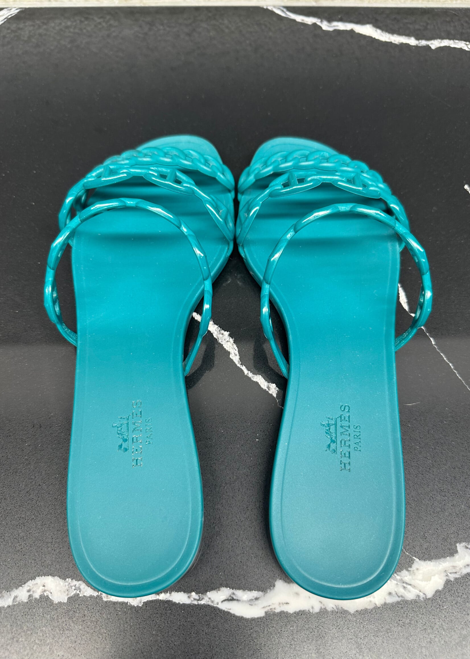 Hermes Rivage Chaine d'Ancre Insignia Slides 38/8