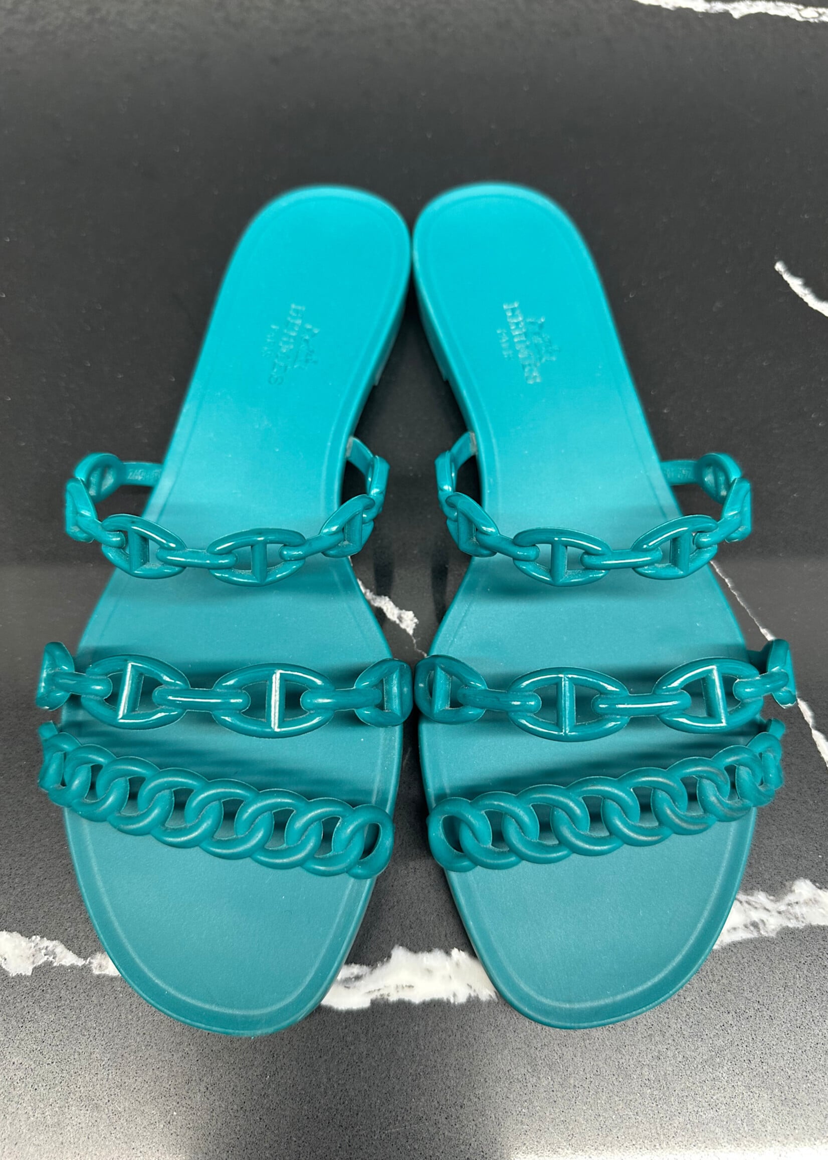 Hermes Rivage Chaine d'Ancre Insignia Slides 38/8